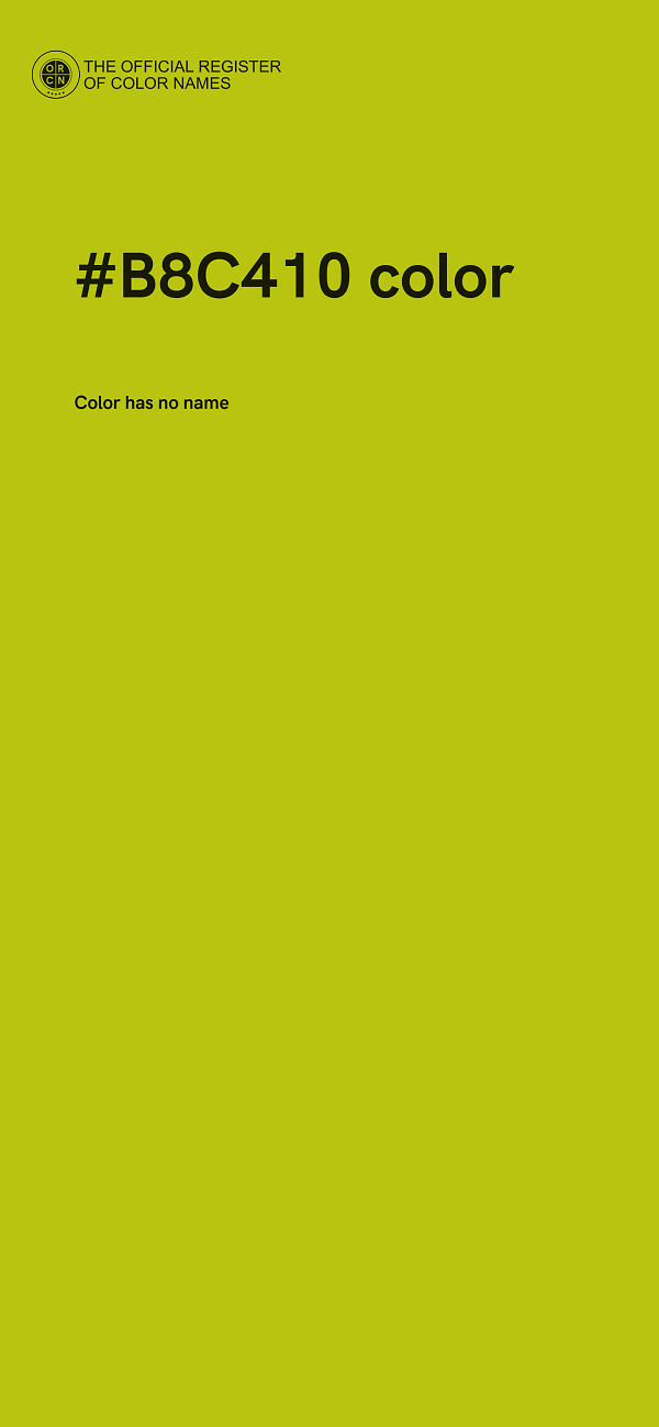 #B8C410 color image