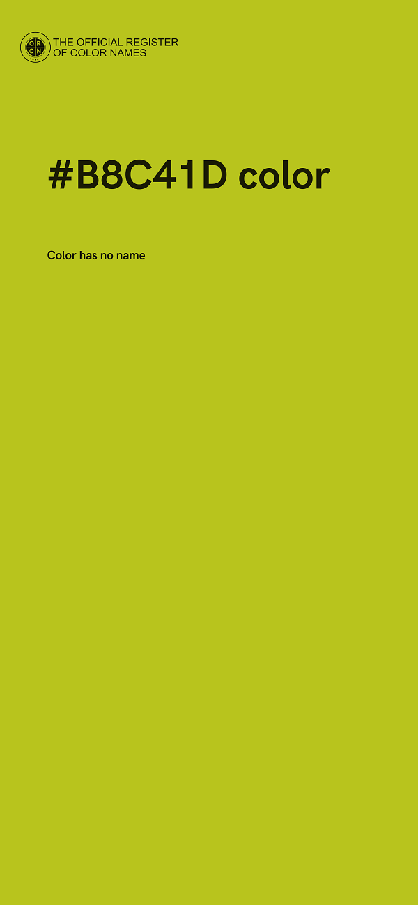 #B8C41D color image