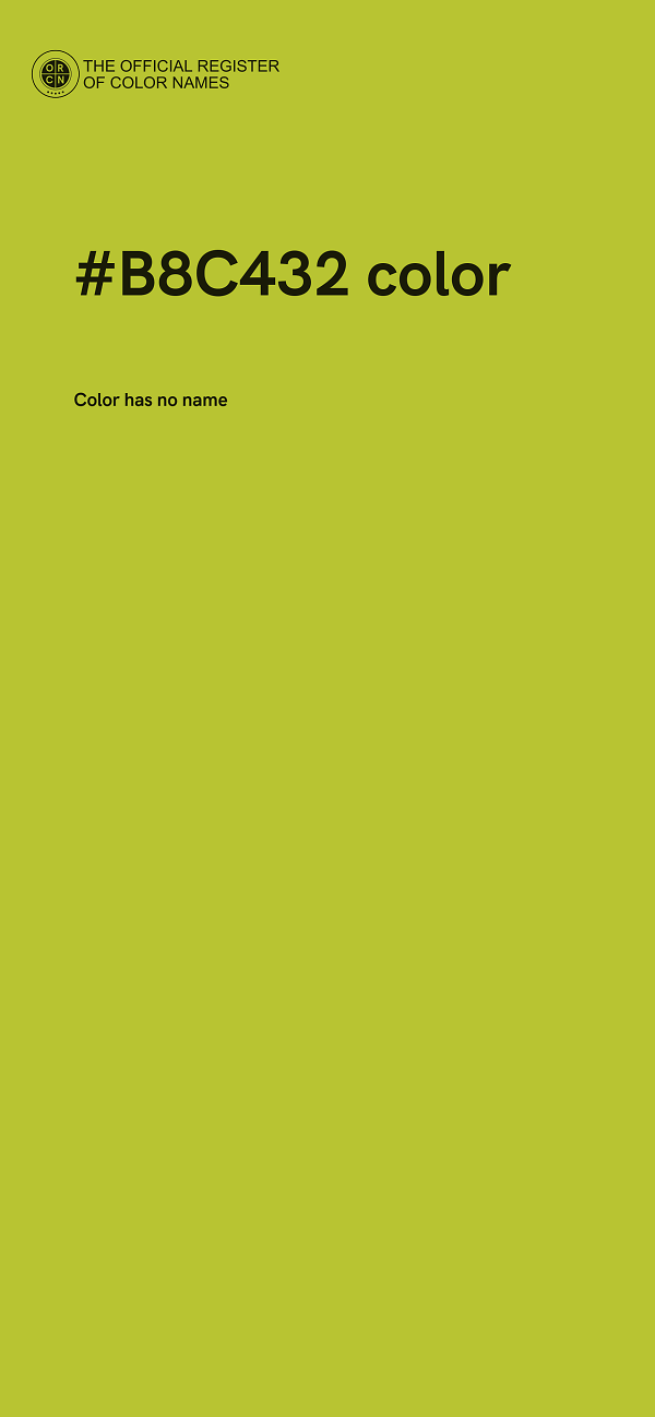 #B8C432 color image