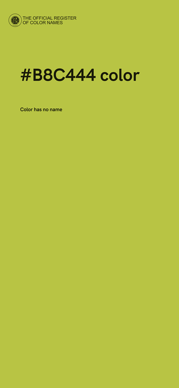 #B8C444 color image