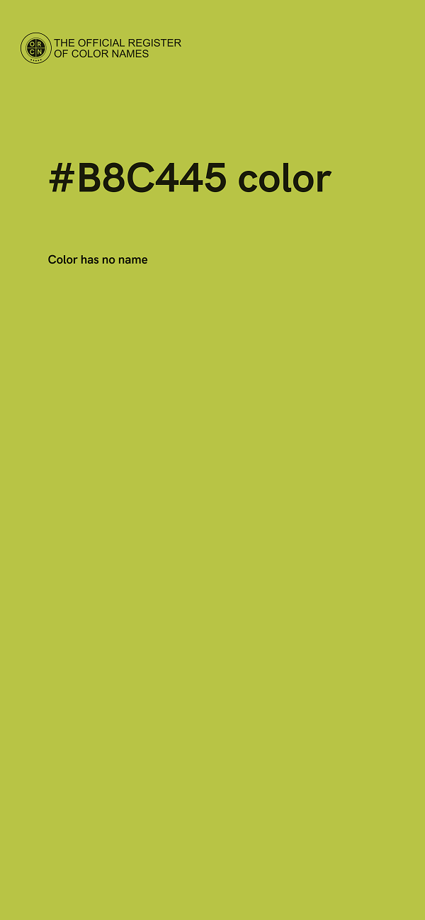 #B8C445 color image