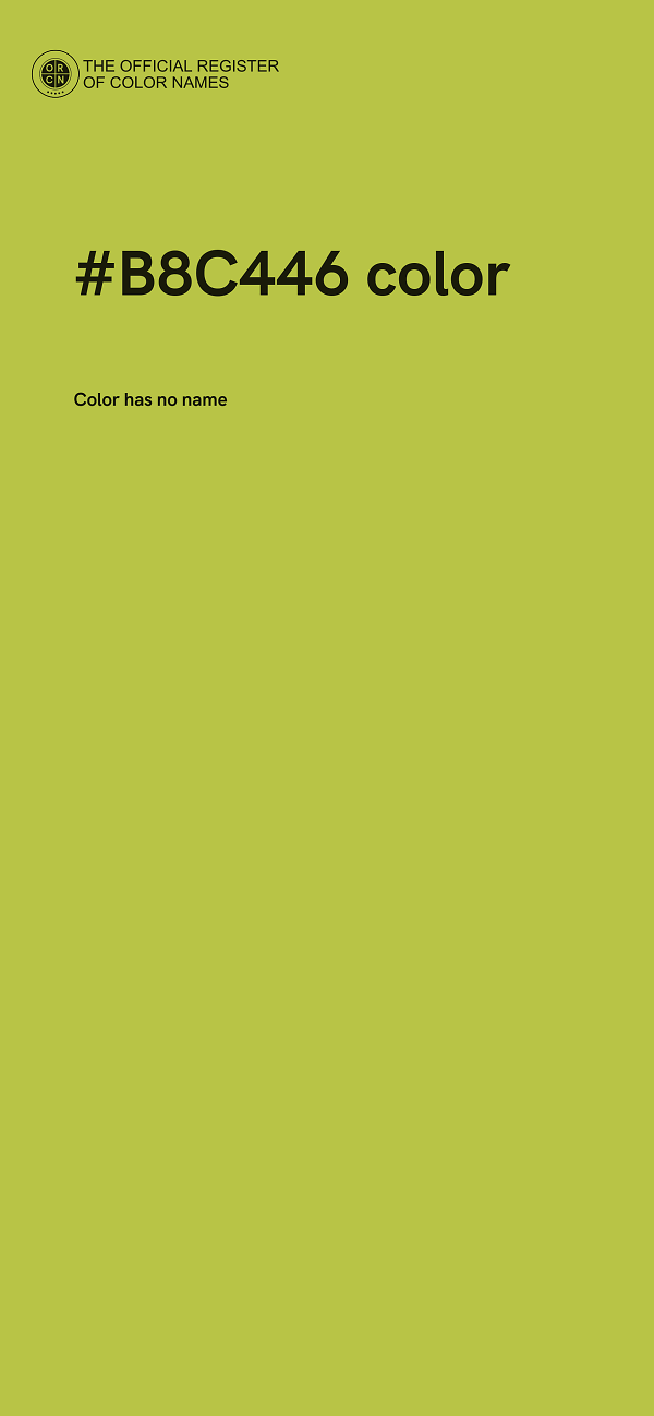 #B8C446 color image