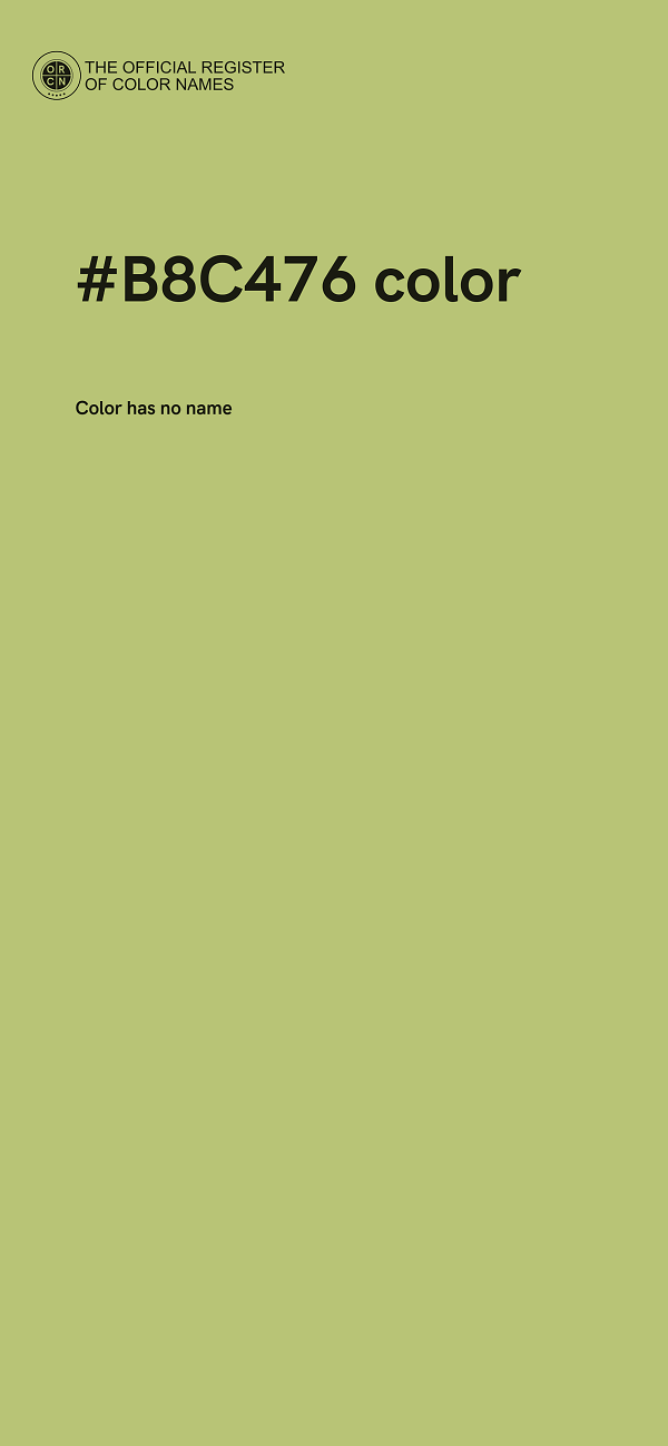 #B8C476 color image