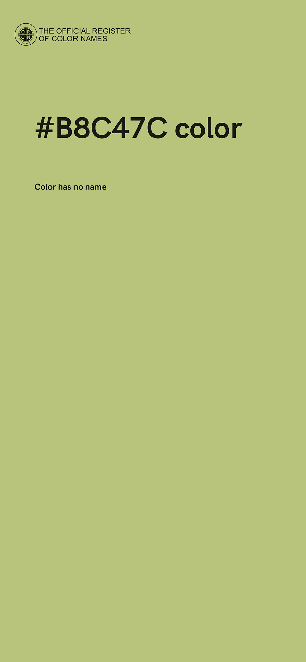 #B8C47C color image