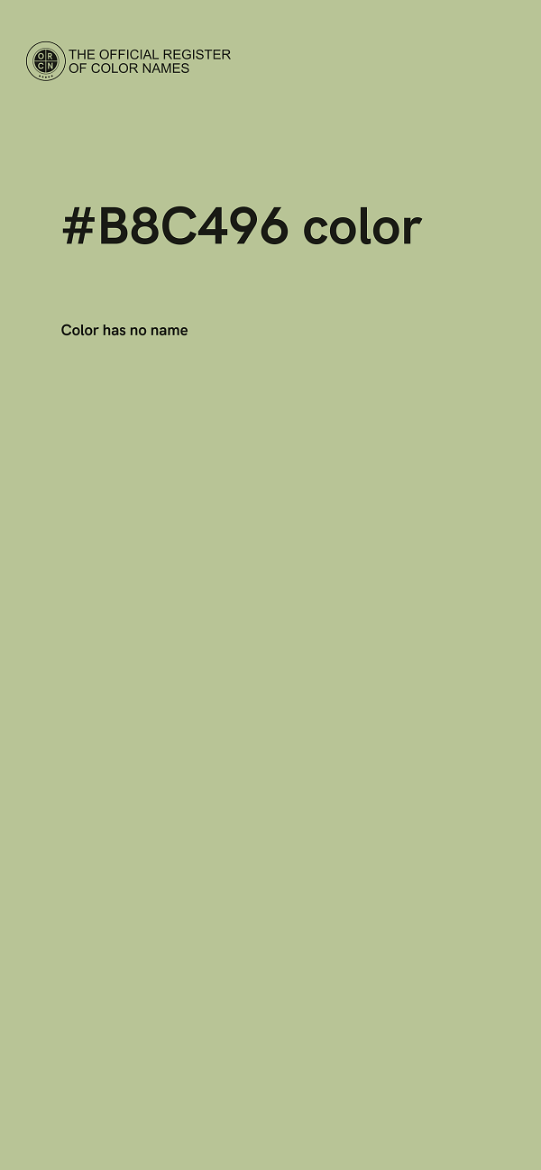 #B8C496 color image