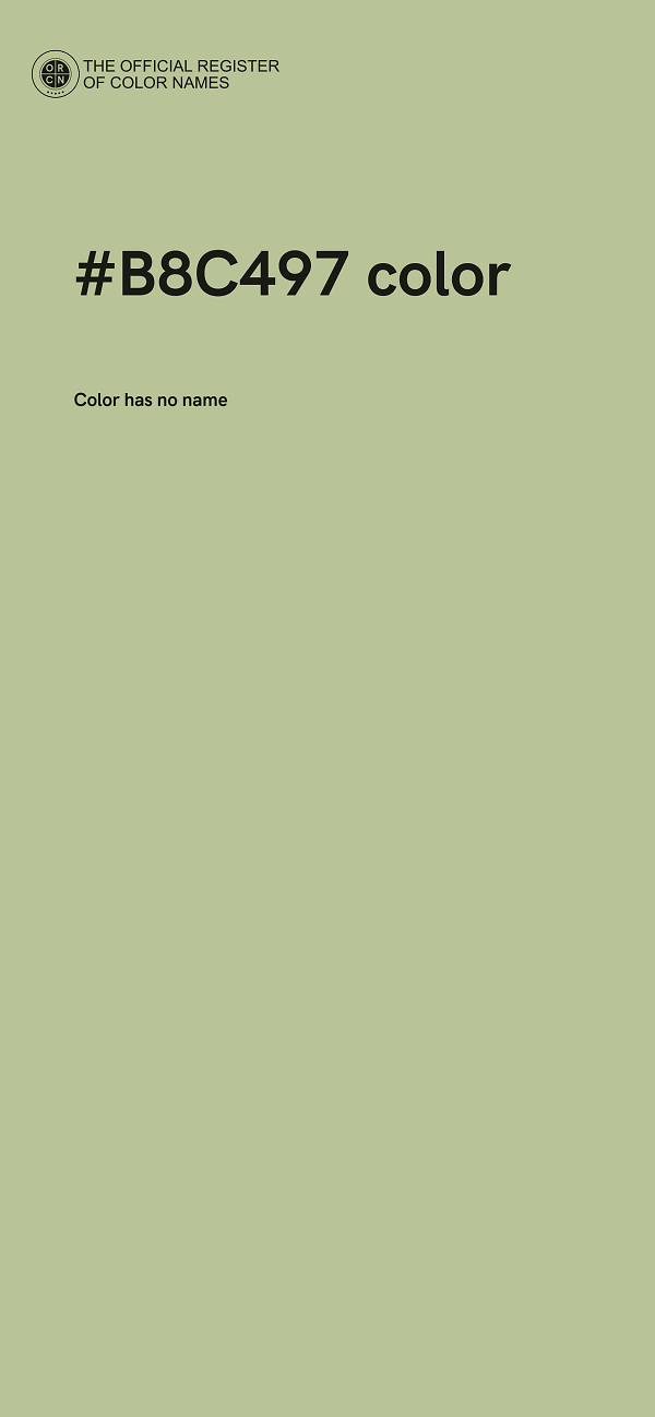 #B8C497 color image