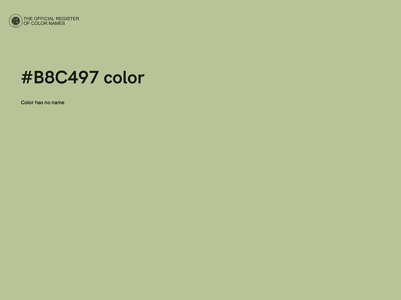#B8C497 color image