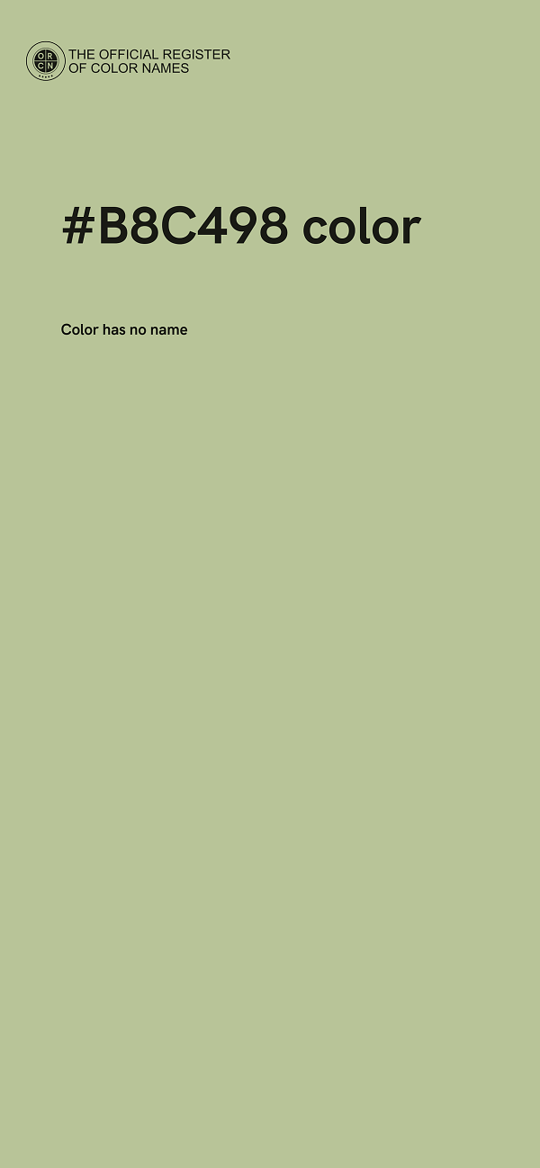 #B8C498 color image