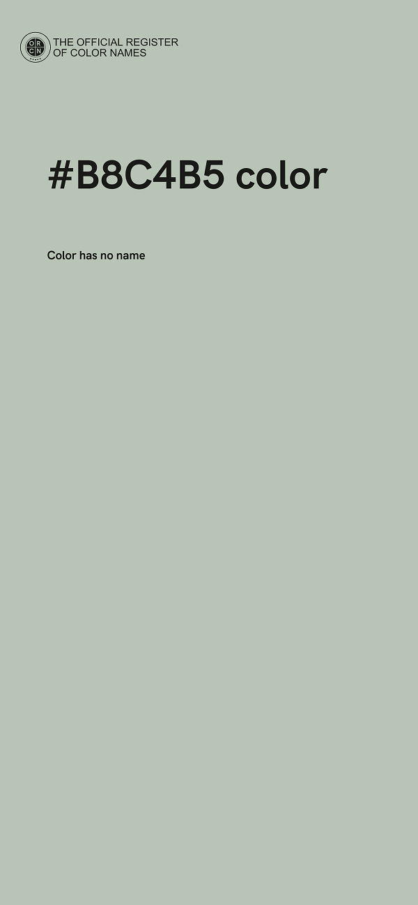 #B8C4B5 color image