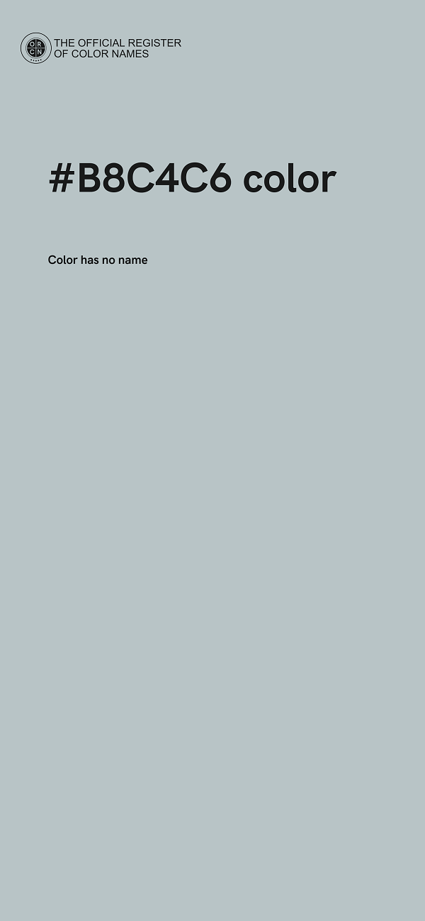#B8C4C6 color image