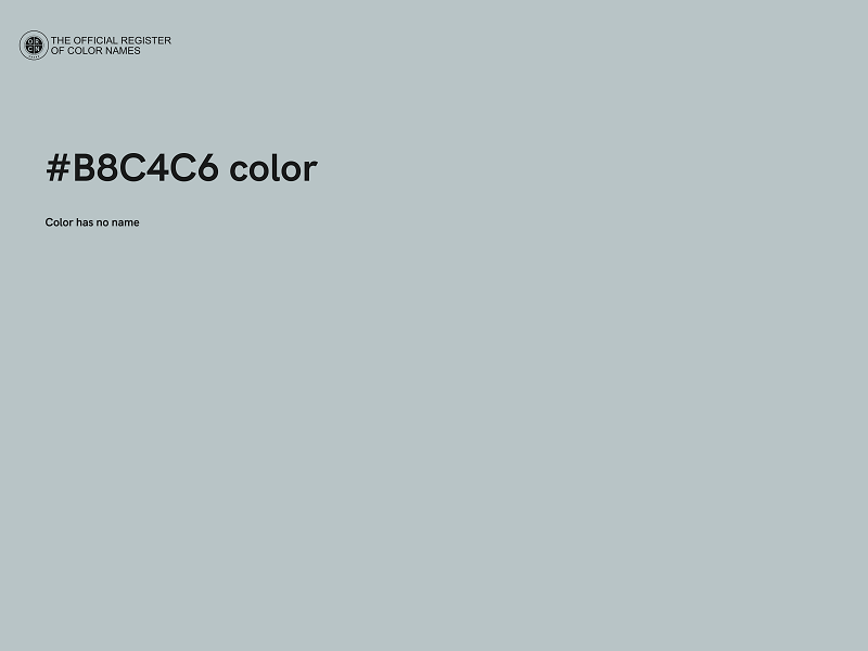 #B8C4C6 color image