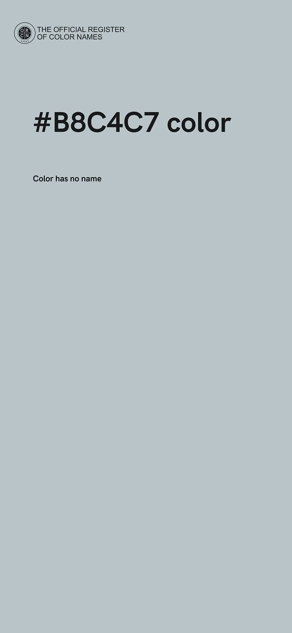 #B8C4C7 color image