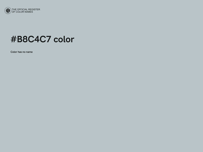 #B8C4C7 color image