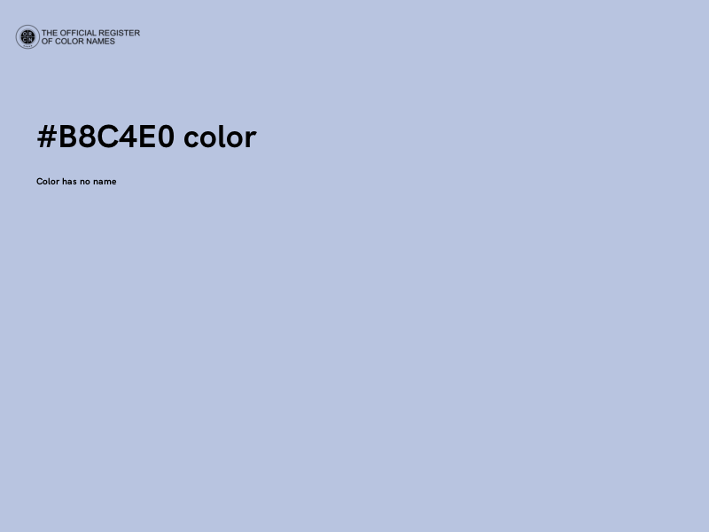 #B8C4E0 color image