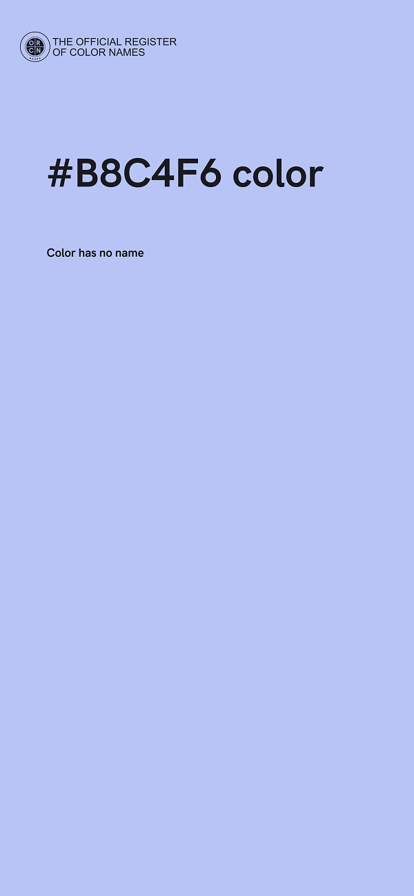 #B8C4F6 color image