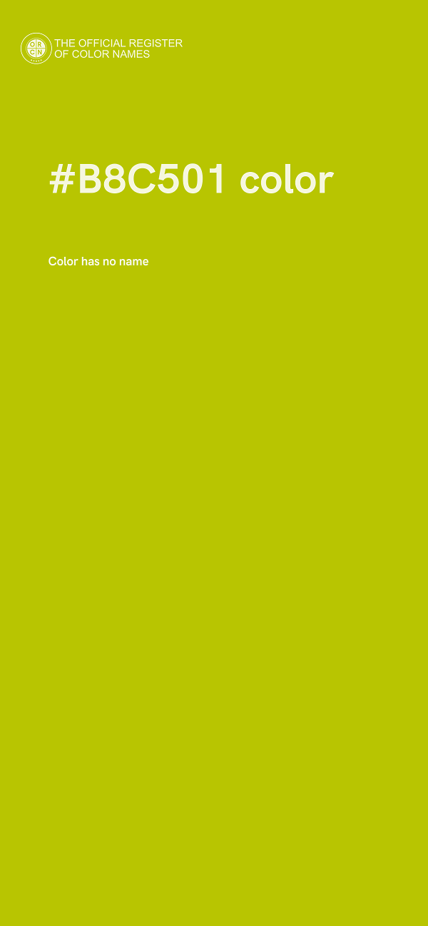 #B8C501 color image