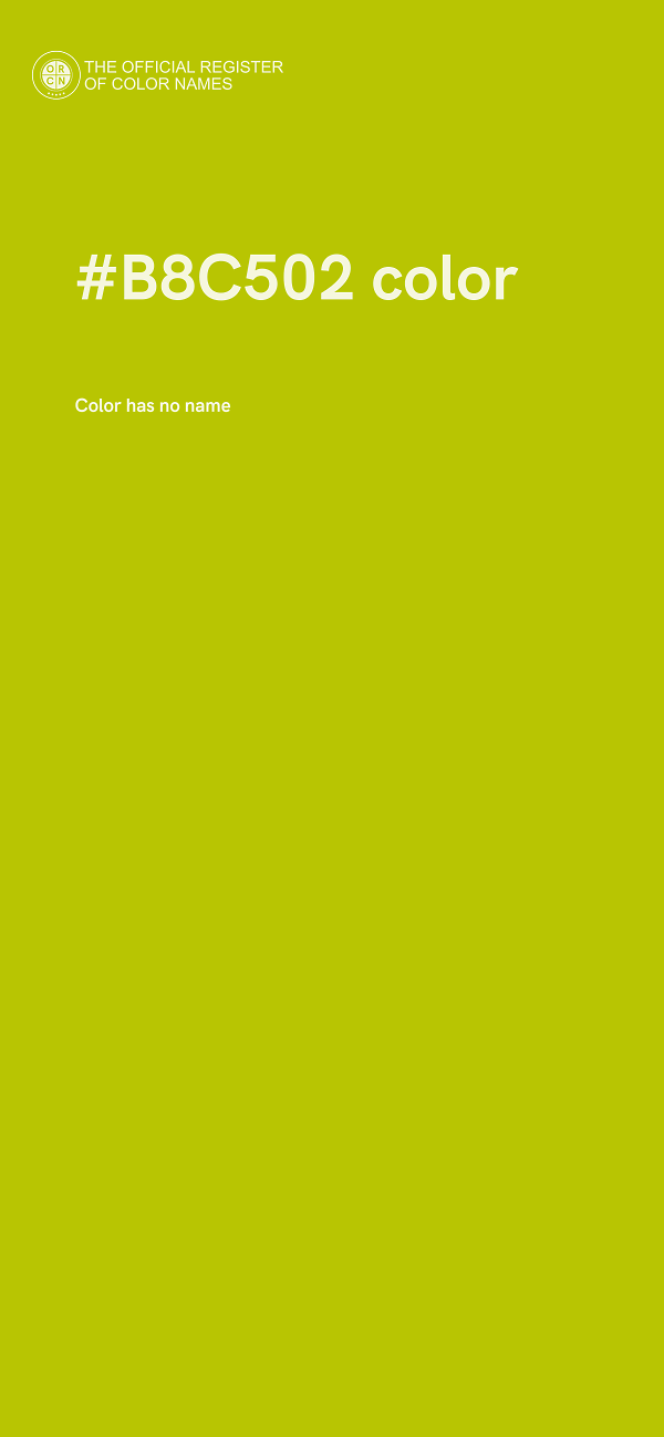 #B8C502 color image