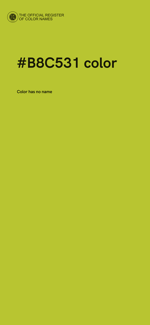 #B8C531 color image