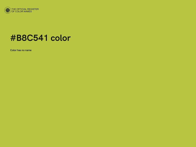 #B8C541 color image