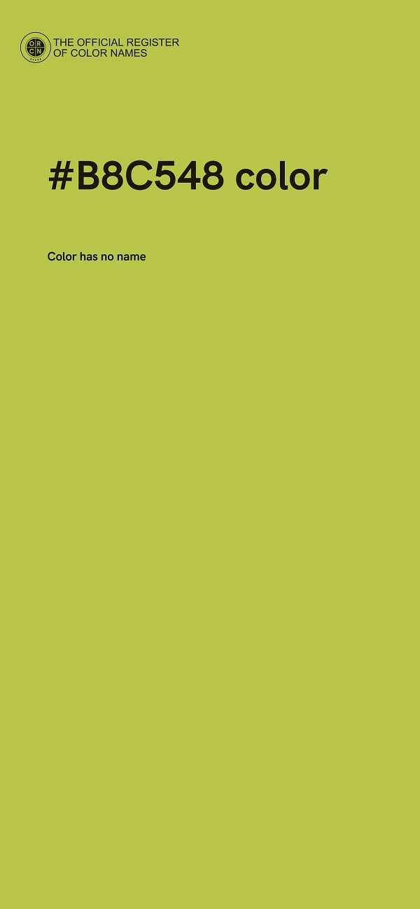#B8C548 color image