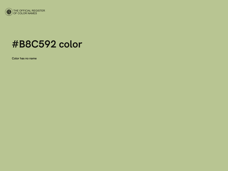 #B8C592 color image