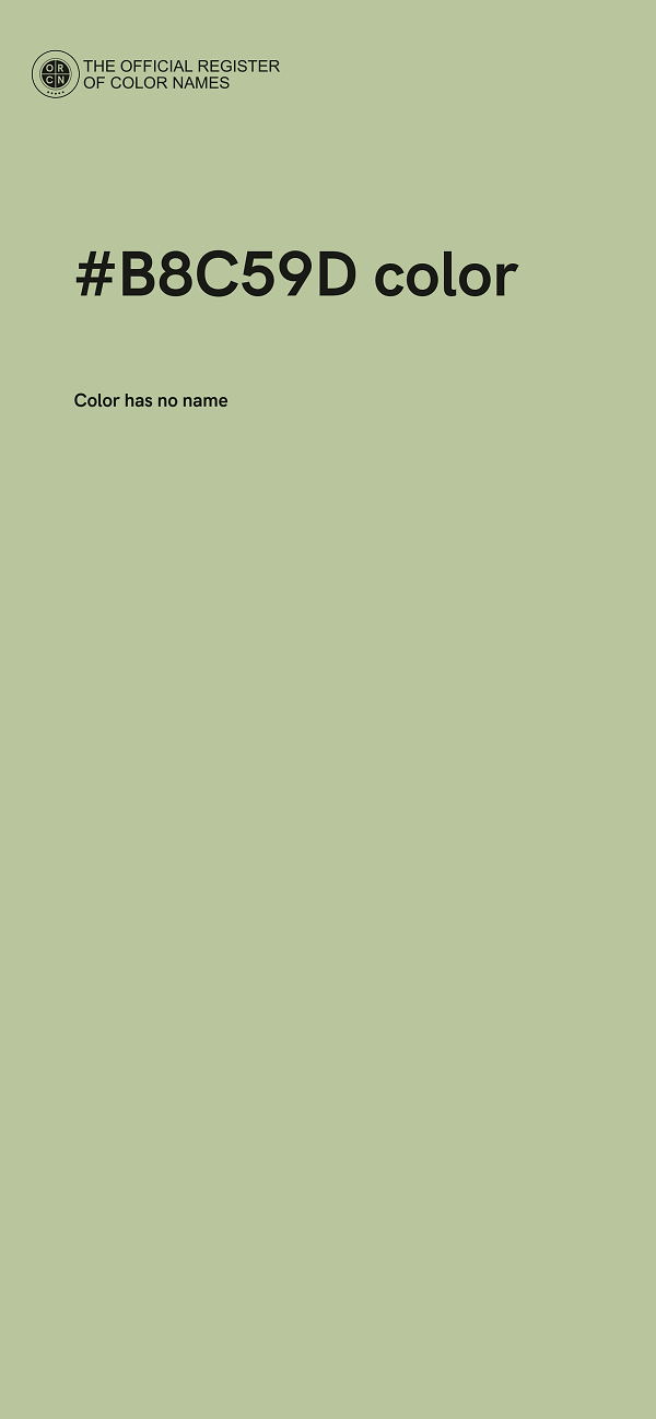 #B8C59D color image