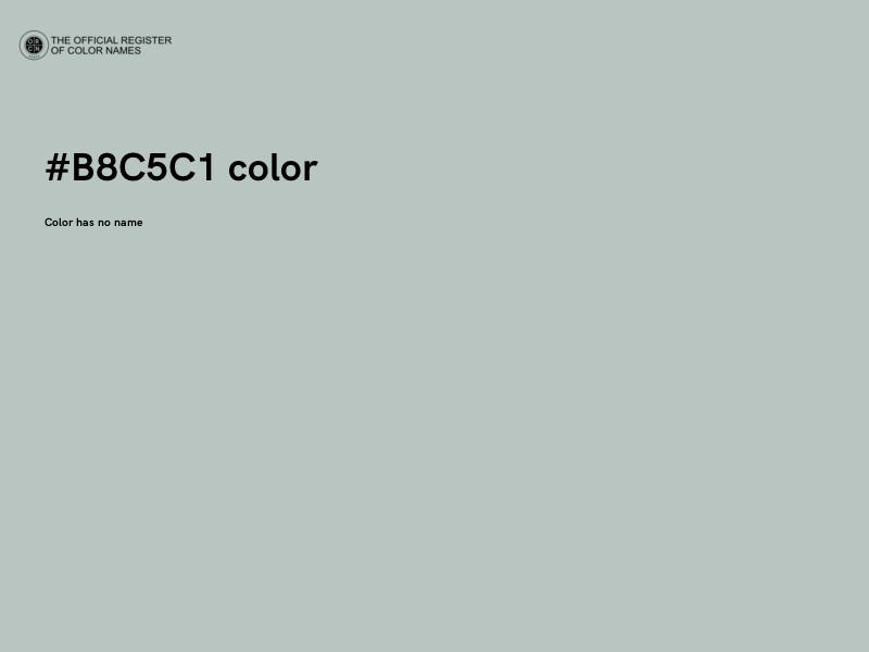 #B8C5C1 color image