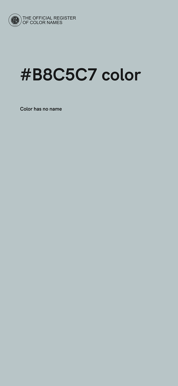 #B8C5C7 color image