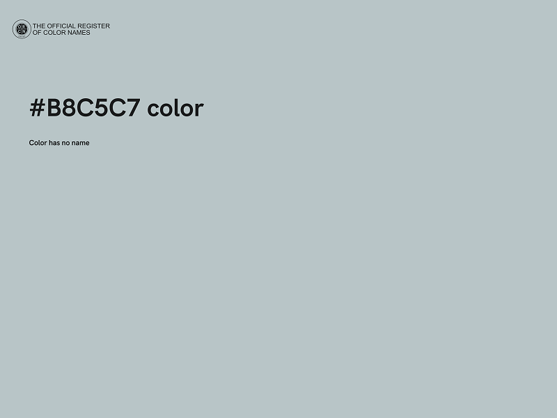 #B8C5C7 color image