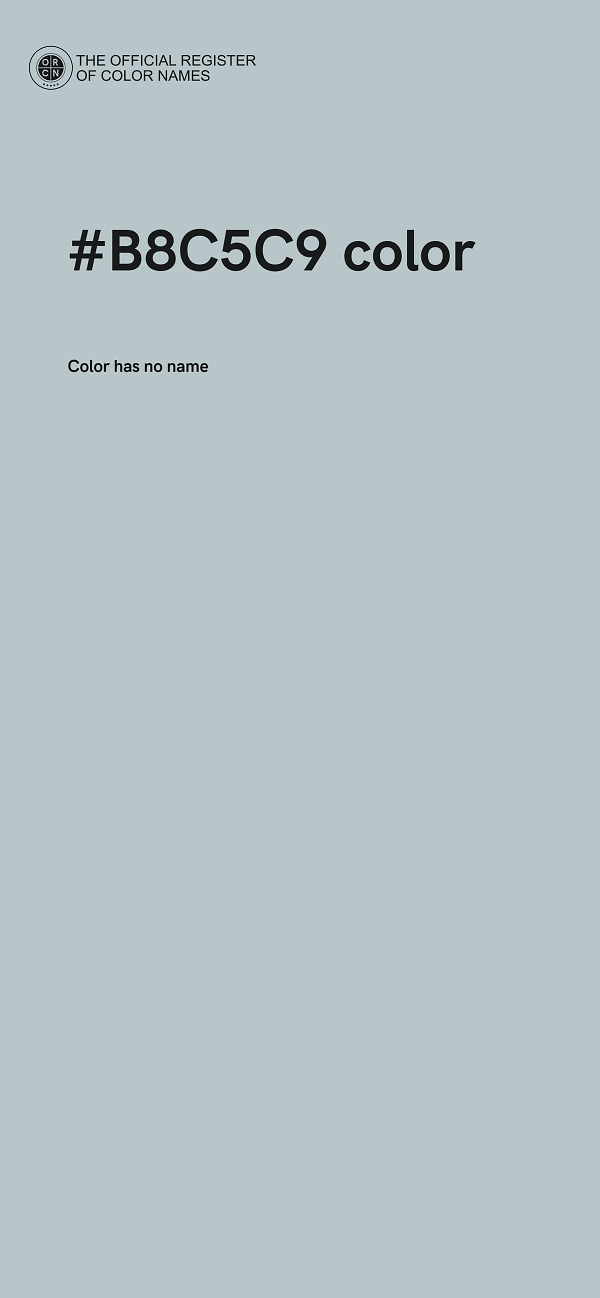 #B8C5C9 color image