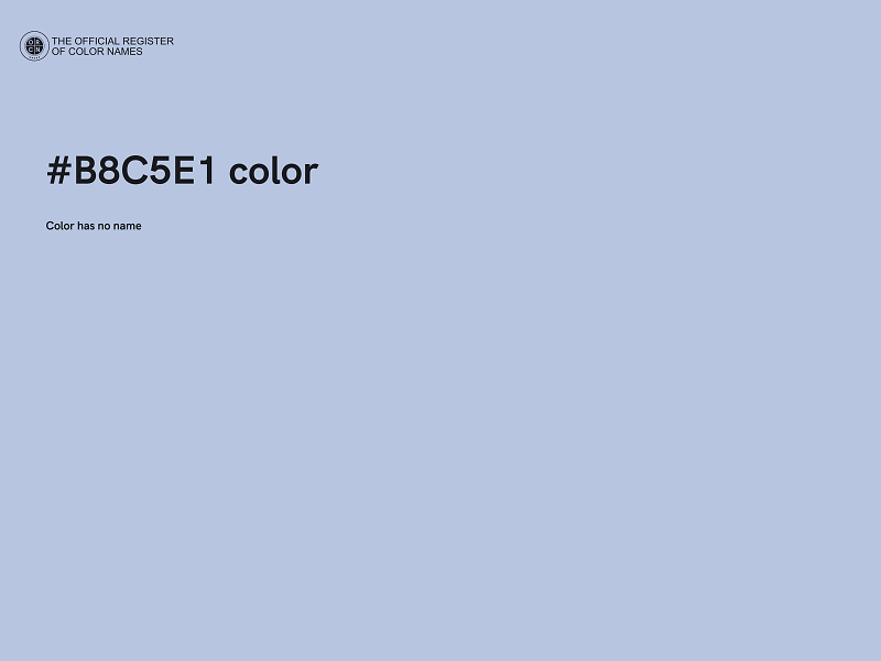 #B8C5E1 color image