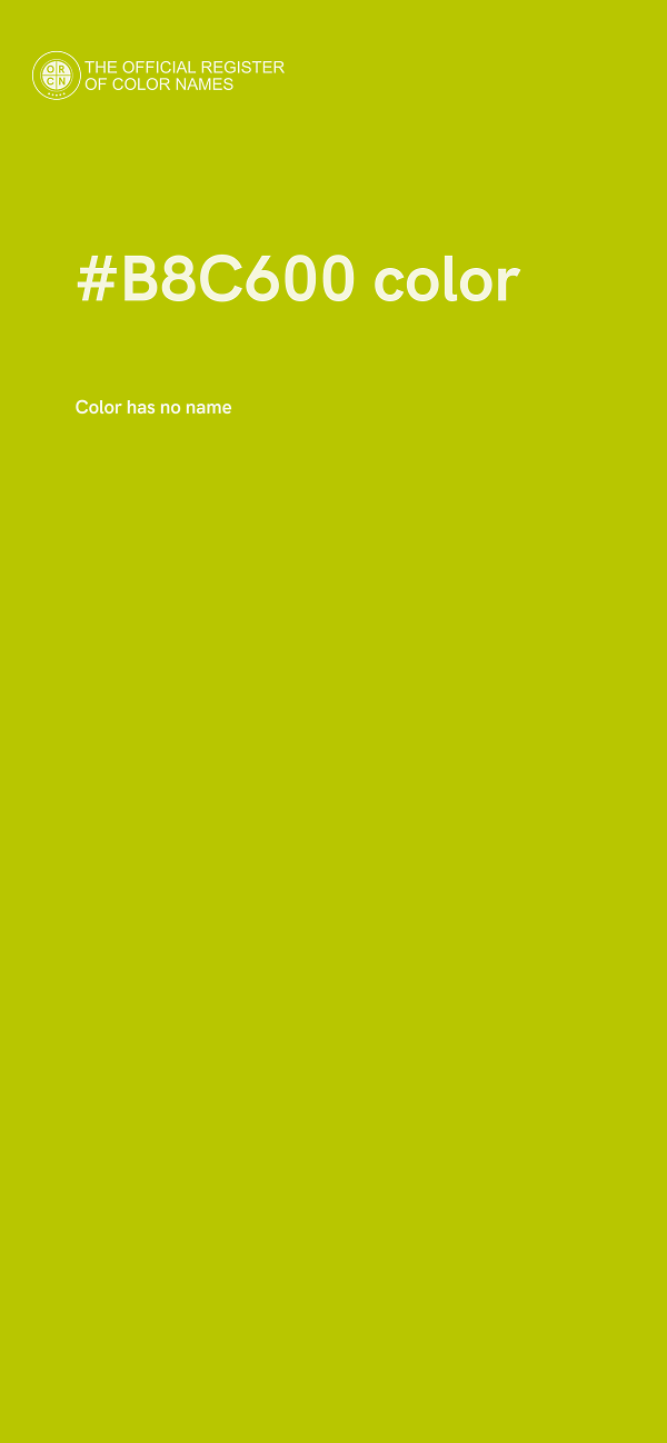 #B8C600 color image