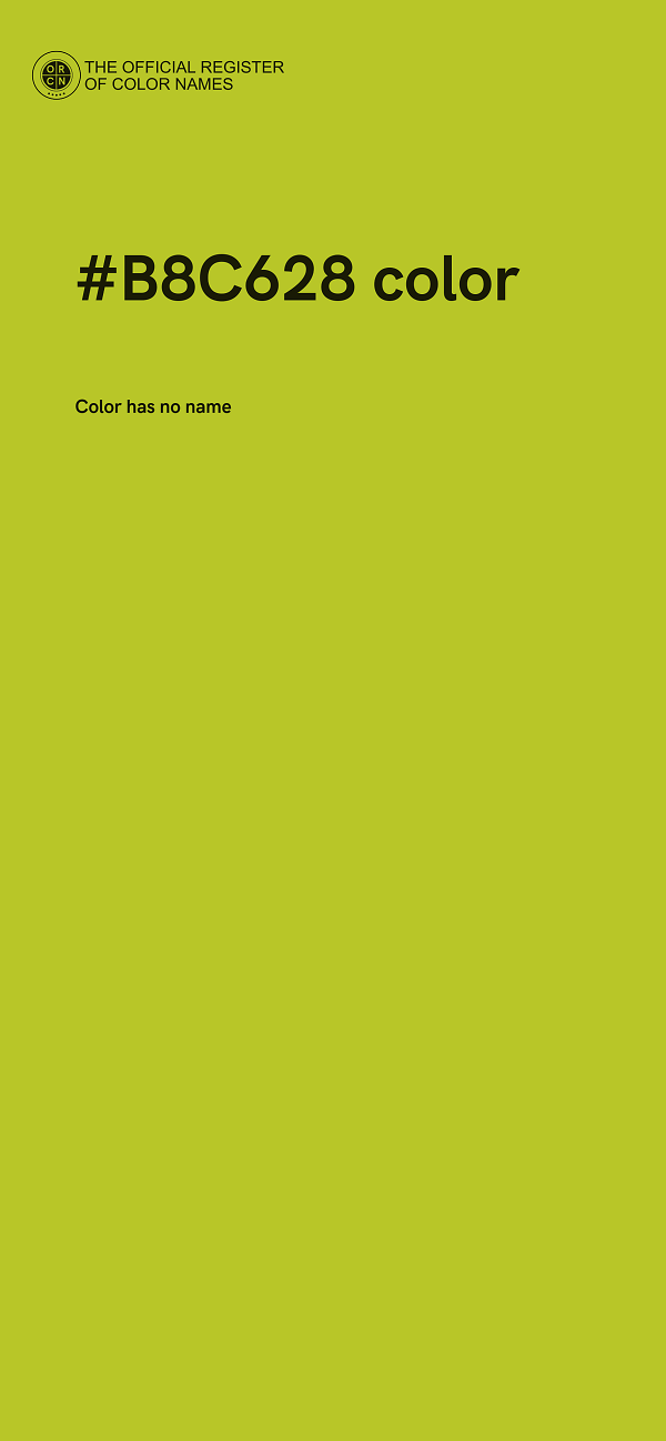 #B8C628 color image