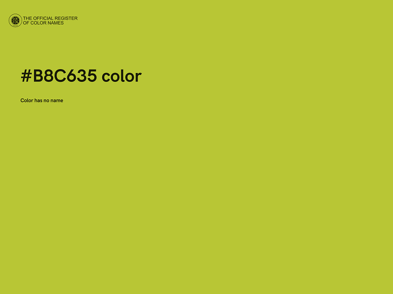 #B8C635 color image