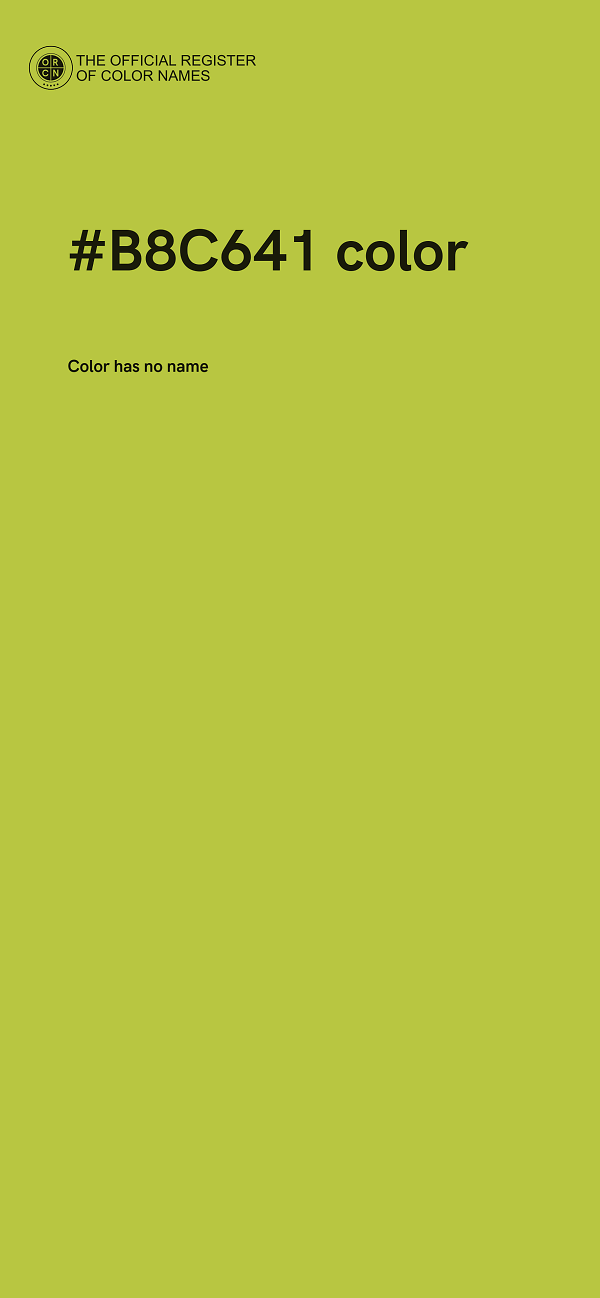#B8C641 color image