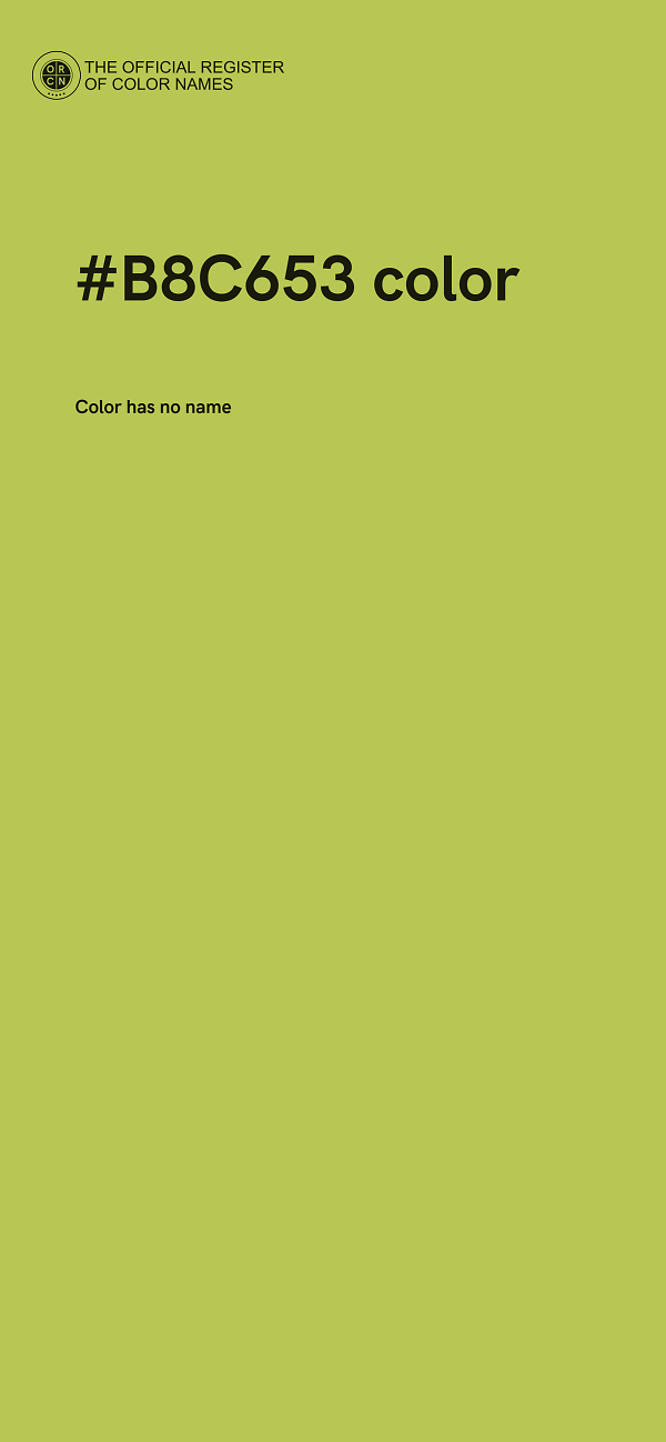 #B8C653 color image