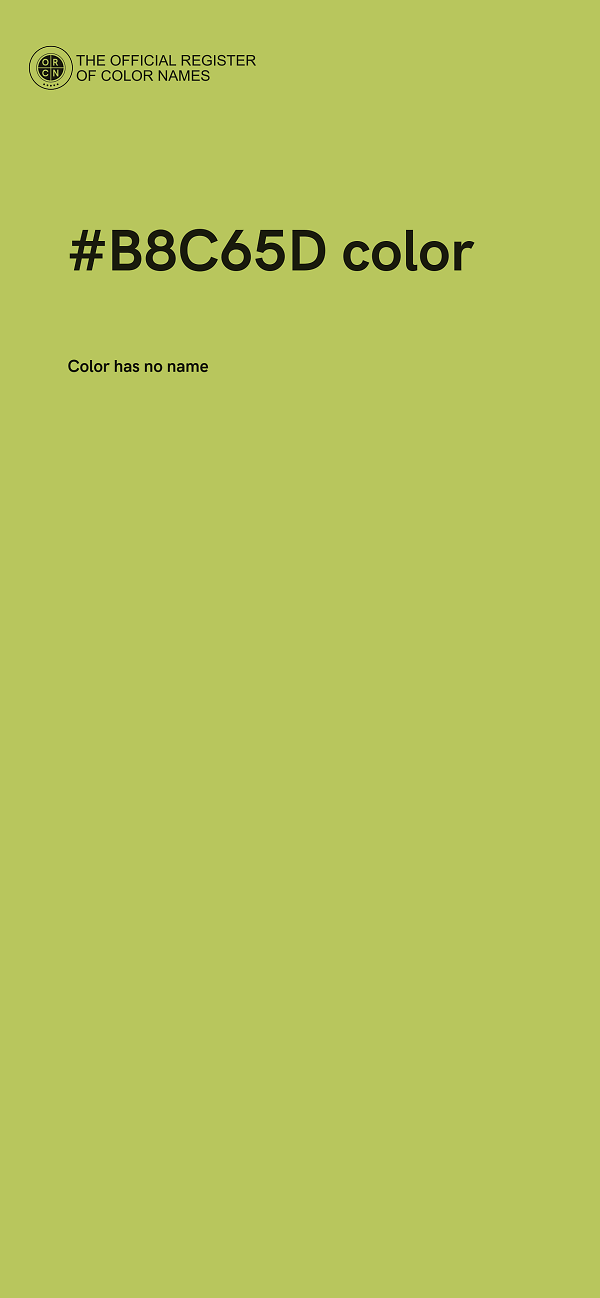 #B8C65D color image
