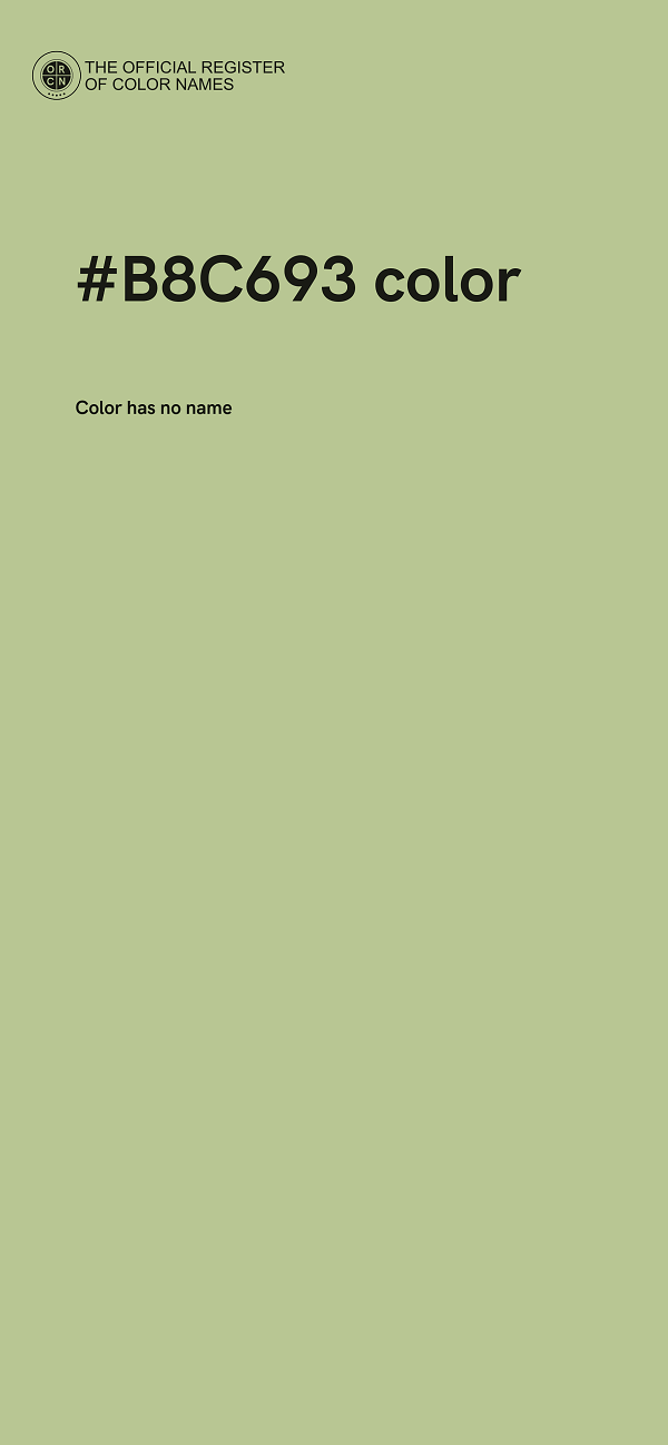 #B8C693 color image