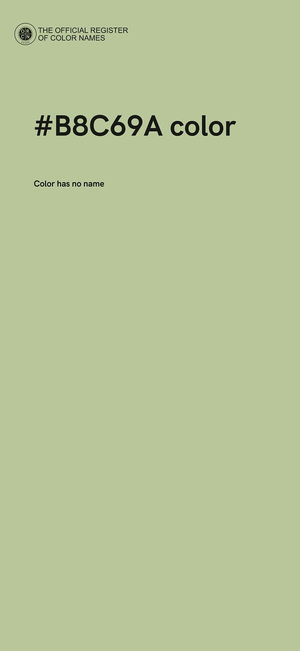 #B8C69A color image