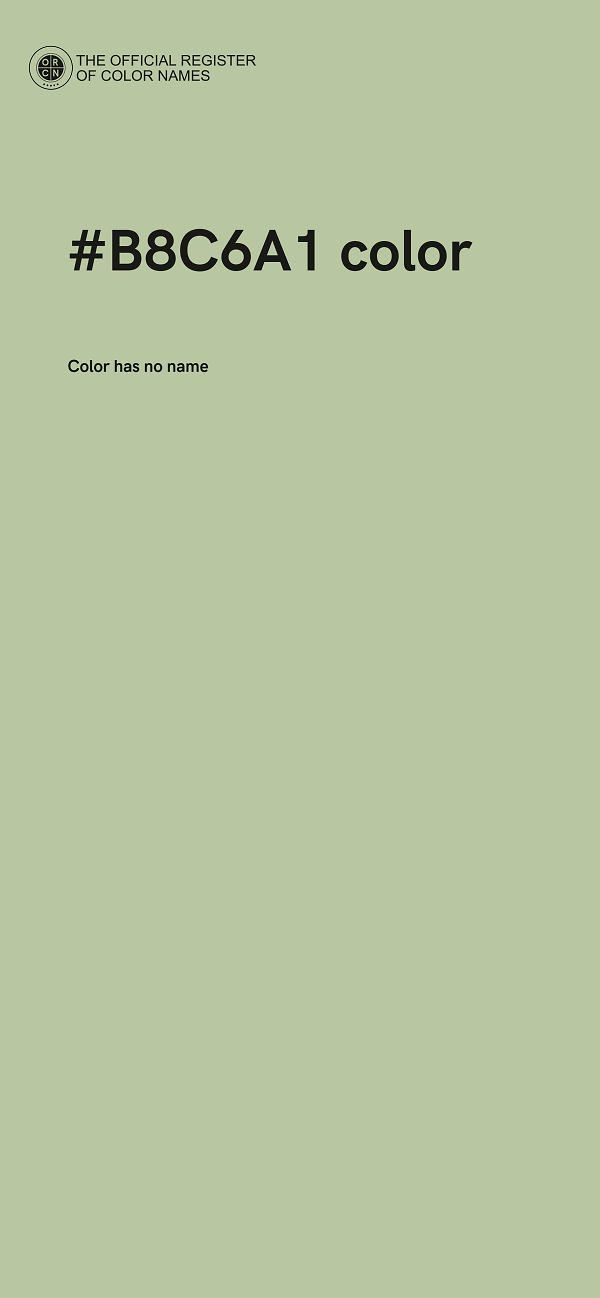 #B8C6A1 color image