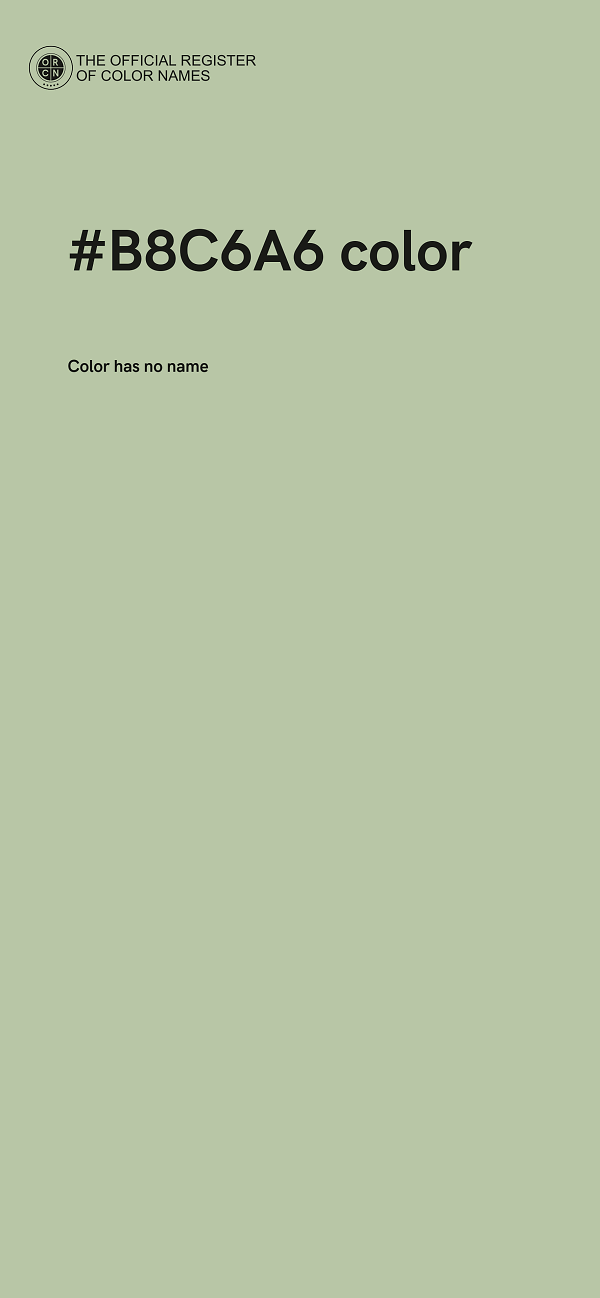 #B8C6A6 color image
