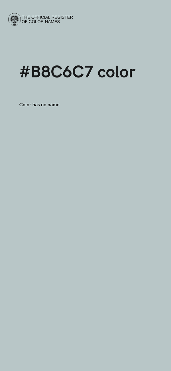 #B8C6C7 color image