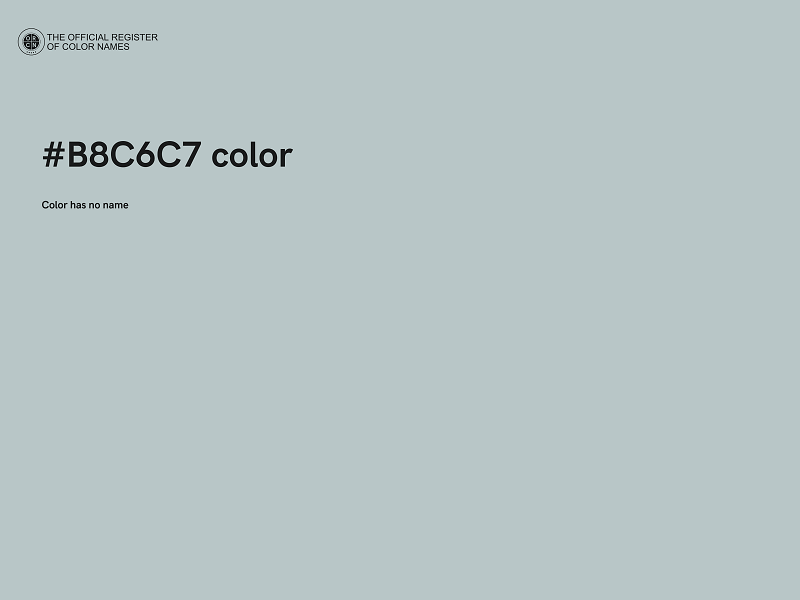 #B8C6C7 color image