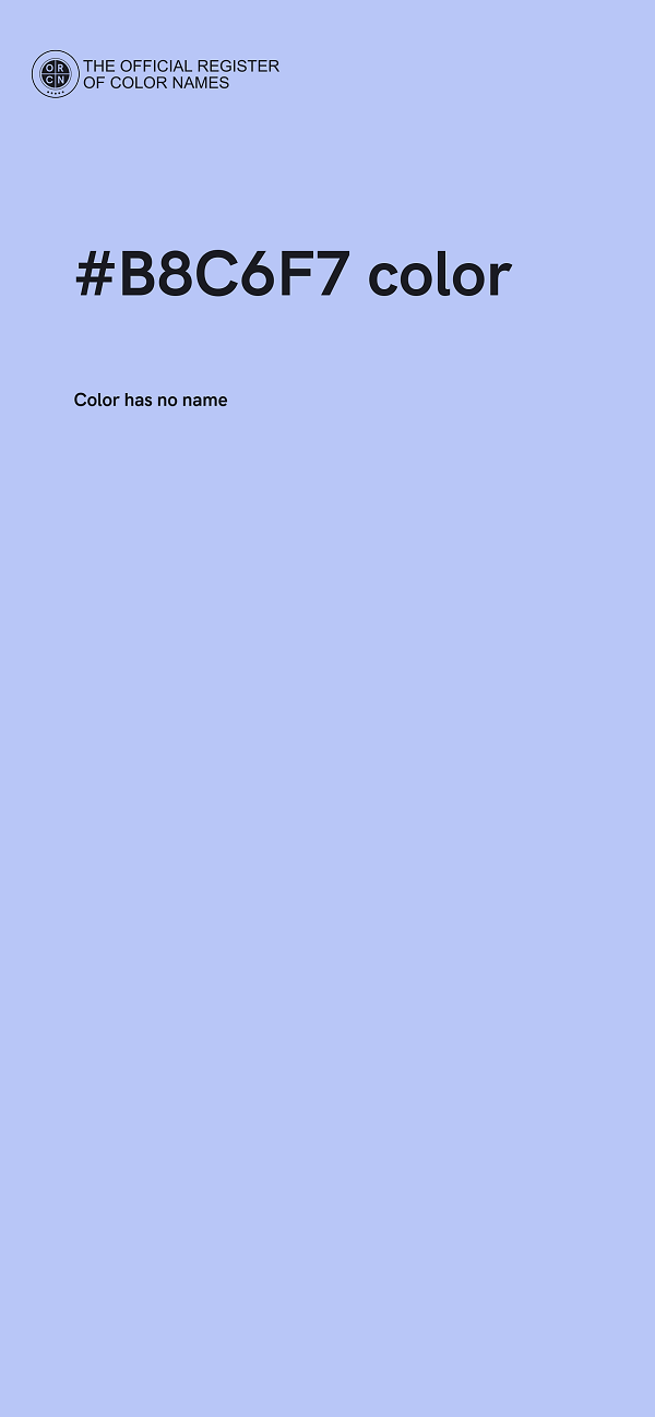 #B8C6F7 color image