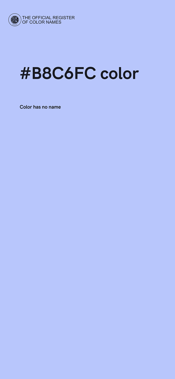#B8C6FC color image