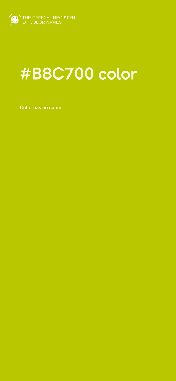 #B8C700 color image