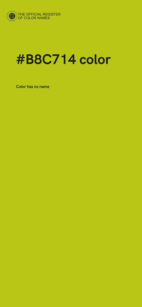 #B8C714 color image