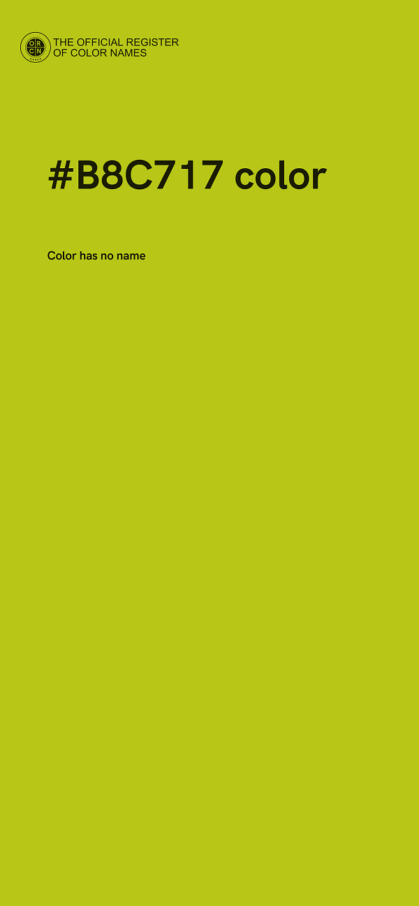 #B8C717 color image