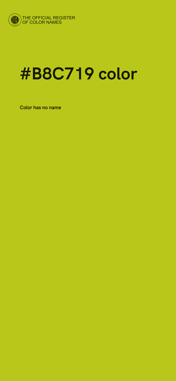 #B8C719 color image