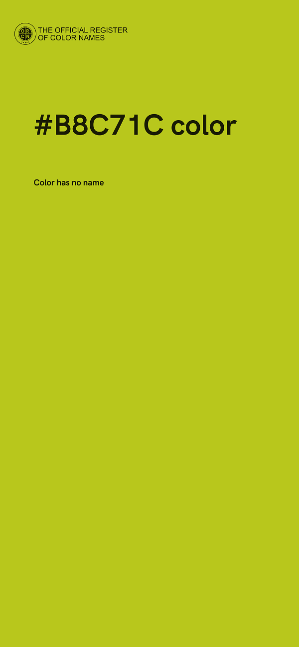 #B8C71C color image